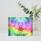 Yoga Meditation Buddhist Nirvana Inspirerend Briefkaart (Staand voorkant)