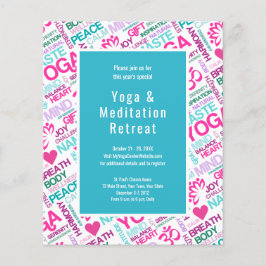 Yoga Meditation Event Retreat of Workshop Flyer
