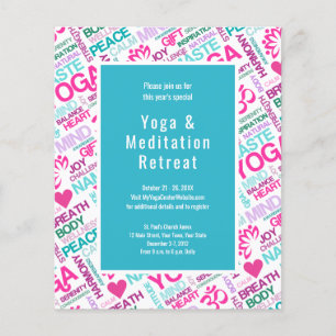 Yoga Meditation Event Retreat of Workshop Flyer