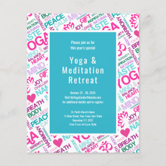 Yoga Meditation Event Retreat of Workshop Flyer