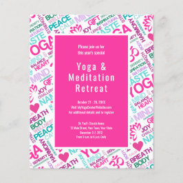 Yoga Meditation Event Retreat of Workshop Flyer