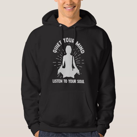 Yoga Meditation Exercise Stretch Gym Hoodie (Voorkant)