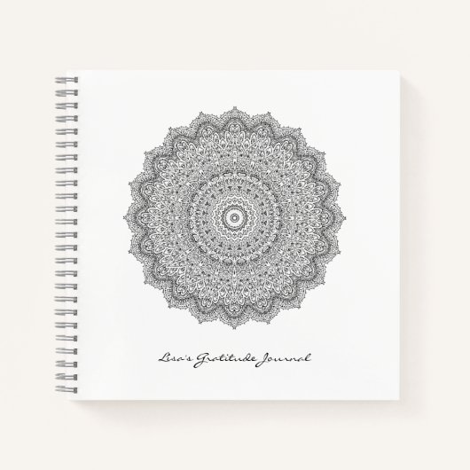 Yoga Meditation Gratitude Mandala Journal Notitieboek (Voorkant)