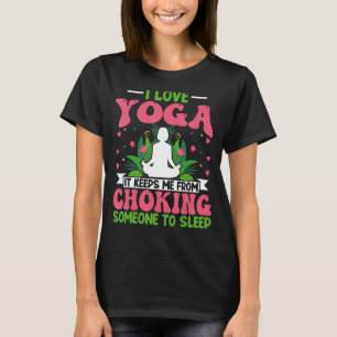 Yoga Meditation - Ik hou van Yoga Lotus Flower Zen T-shirt