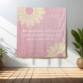 Yoga Meditation Instrucor Rose Gold Mandala Quote Wandkleed