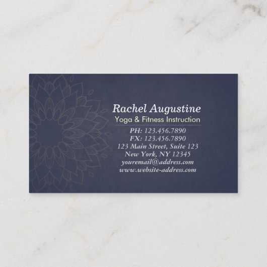 Yoga Meditation Instructeur 5 Klasse Nummer paspoo Klantenkaartje (Achterkant)