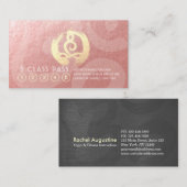 Yoga Meditation Instructeur 5 Klasse Pass OM Loyal Klantenkaartje (Voorkant / Achterkant)