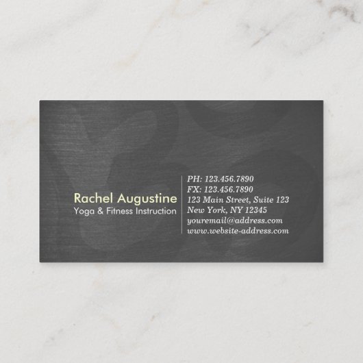 Yoga Meditation Instructeur 5 Klasse Pass OM Loyal Klantenkaartje (Achterkant)