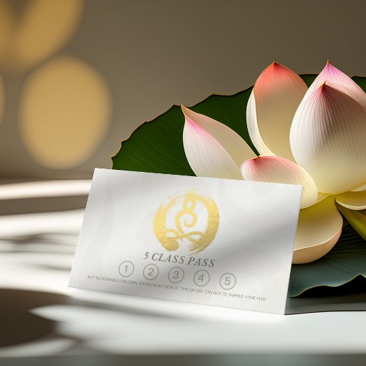 Yoga Meditation Instructeur 5 Klasse Pass OM Loyal Klantenkaartje
