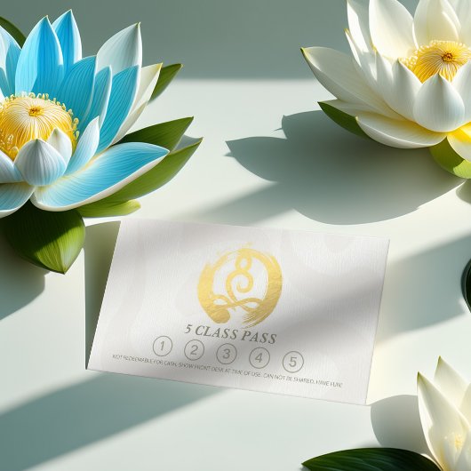 Yoga Meditation Instructeur 5 Klasse Pass OM Loyal Klantenkaartje