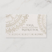 YOGA Meditation Instructeur Loyalty Punch Mandala (Voorkant)