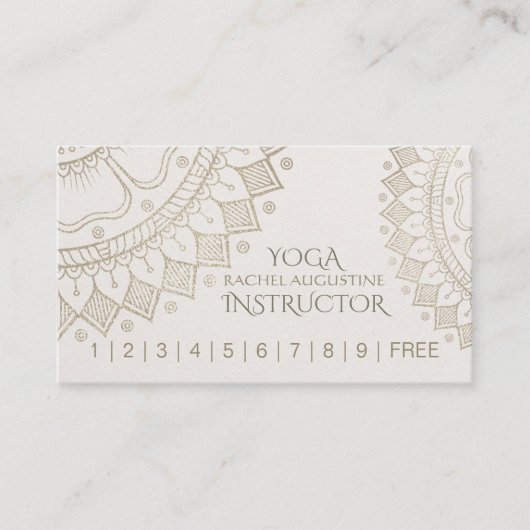 YOGA Meditation Instructeur Loyalty Punch Mandala (Voorkant)