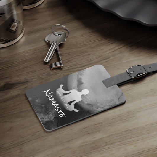 Yoga Meditation Instructeur Sukhasana Pose Zen Sig Bagagelabel