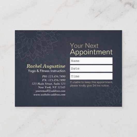 Yoga Meditation Instructor 10 Klasse Pass Klantenkaartje (Achterkant)