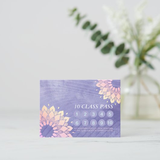 Yoga Meditation Instructor 10 Klasse Pass Klantenkaartje (Staand voorkant)