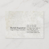 Yoga Meditation Instructor Appointment Om Symbool Afsprakenkaartje (Achterkant)