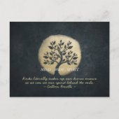 Yoga Meditation Instructor Black Gold Tree Quottes Briefkaart (Voorkant)