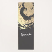 Yoga Meditation Instructor Black & Gold ZEN-symboo Yogamat (Voorkant)