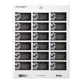 Yoga Meditation Instructor Black Silver ZEN Symboo Etiket (Full Sheet)