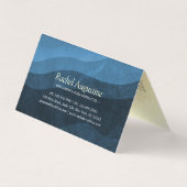 Yoga Meditation Instructor Blue Gold Mandala Price Visitekaartje (Achterkant)