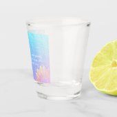 Yoga Meditation Instructor Blue Gold Mandala Quote Shot Glas (Rechts)