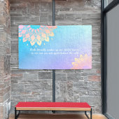 Yoga Meditation Instructor Blue Gold Mandala Quote Spandoek