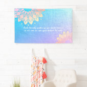 Yoga Meditation Instructor Blue Gold Mandala Quote Spandoek (Insitu)
