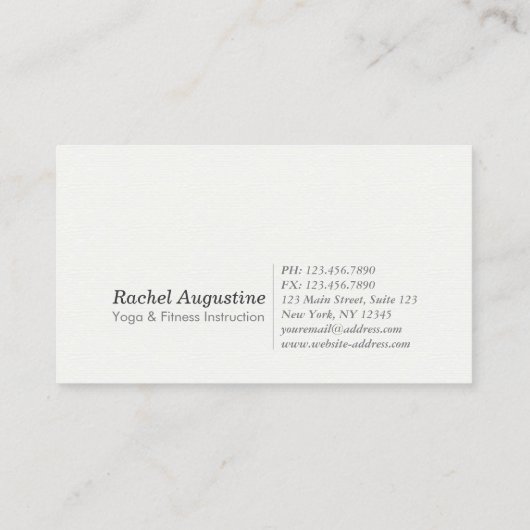 YOGA Meditation Instructor Chic Roos Gold Mandala Visitekaartje (Achterkant)