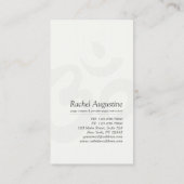 YOGA Meditation Instructor Chic Roos Gold Mandala Visitekaartje (Achterkant)