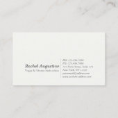 YOGA Meditation Instructor Chic Roos Gold Mandala Visitekaartje (Achterkant)