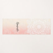 YOGA Meditation Instructor Chic Roos Gold Mandala Yogamat (Voorkant (horizontaal))