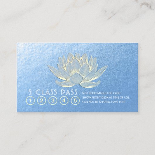 Yoga Meditation Instructor Class Pass Loyalty (Voorkant)