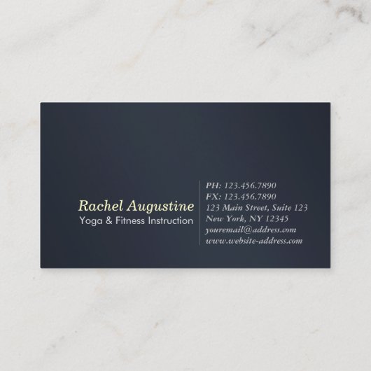 Yoga Meditation Instructor Class Pass Loyalty (Achterkant)