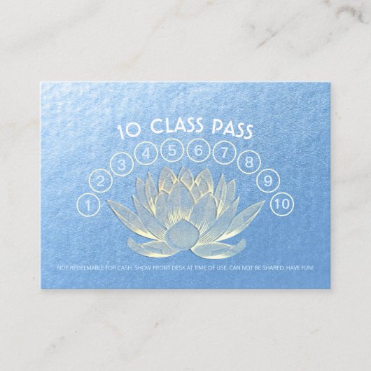 Yoga Meditation Instructor Class Pass Loyalty (Voorkant)