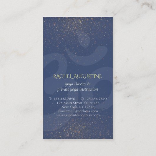 Yoga Meditation Instructor Class Pass Loyalty Kaar (Achterkant)