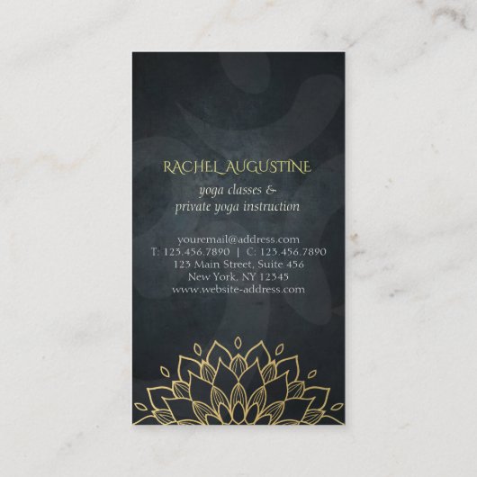 Yoga Meditation Instructor Class Pass Loyalty Kaar (Achterkant)