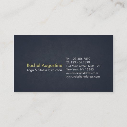 Yoga Meditation Instructor Class Pass Loyalty Kaar (Achterkant)