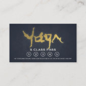 Yoga Meditation Instructor Class Pass Loyalty Kaar (Voorkant)