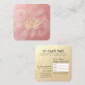 Yoga Meditation Instructor Class Pass Loyalty Kaar (Voorkant / Achterkant)