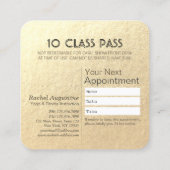 Yoga Meditation Instructor Class Pass Loyalty Kaar (Achterkant)