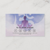 Yoga Meditation Instructor Class Pass Loyalty Kaar (Voorkant)