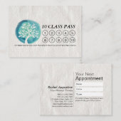 Yoga Meditation Instructor Class Pass Loyalty Kaar (Voorkant / Achterkant)
