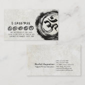 Yoga Meditation Instructor Class Pass Loyalty Kaar (Voorkant / Achterkant)