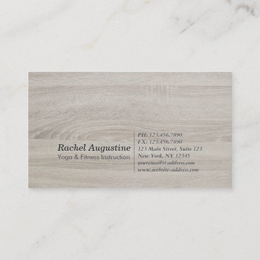 Yoga Meditation Instructor Class Pass Loyalty Kaar (Achterkant)