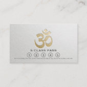 Yoga Meditation Instructor Class Pass Loyalty Kaar (Voorkant)