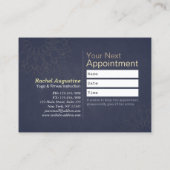 Yoga Meditation Instructor Class Pass Loyalty Kaar (Achterkant)