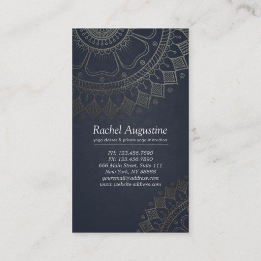 Yoga Meditation Instructor Class Pass Loyalty Kaar (Achterkant)