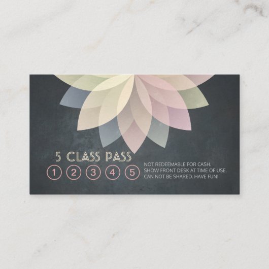 Yoga Meditation Instructor Class Pass Loyalty Kaar (Voorkant)