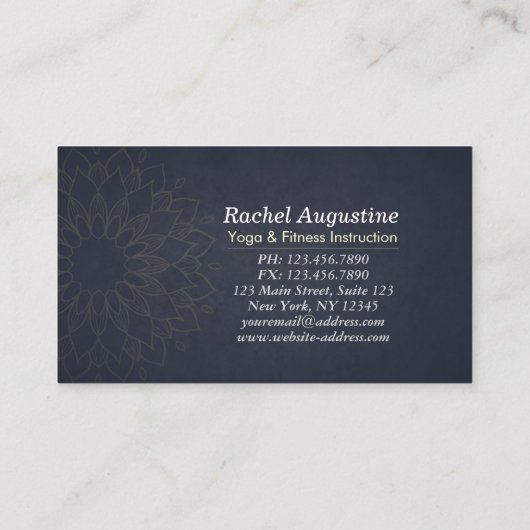 Yoga Meditation Instructor Class Pass Loyalty Kaar (Achterkant)