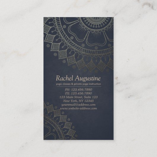 Yoga Meditation Instructor Class Pass Loyalty Kaar (Achterkant)